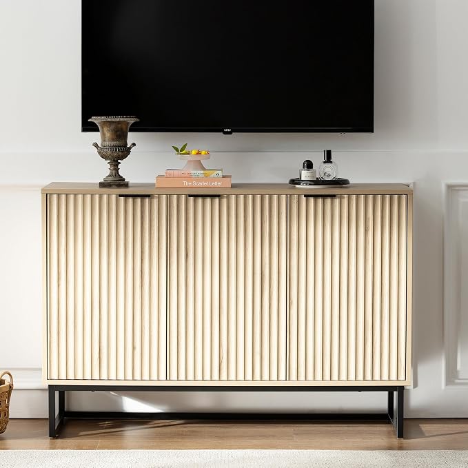 EYYTHUNG Fluted Storage Cabinet - Image 8