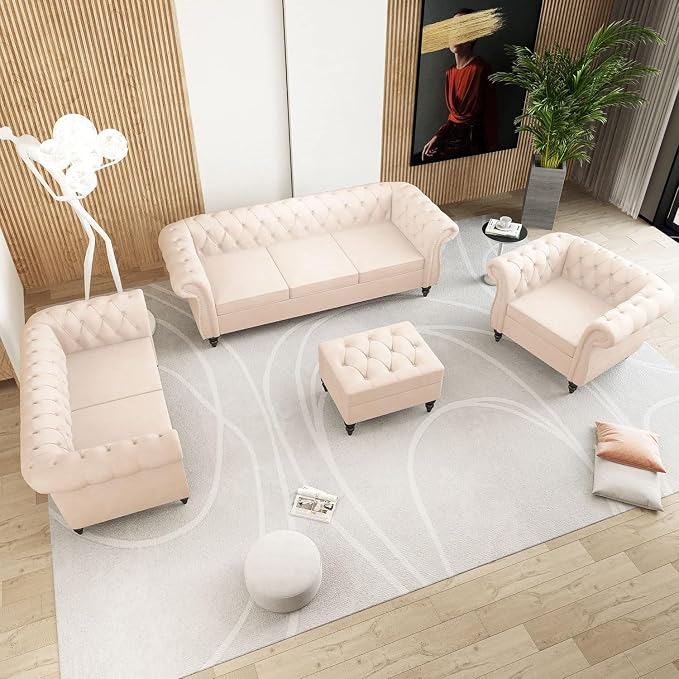 AVZEAR Living Room Accent Chair, Upholstered Sofa Chair Single Sofa Chair - Image 7