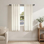 Pitalk Light Filtering Linen Curtains 72 Inch Long by Pitalk