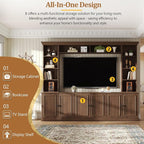Merax 97.4" W Wall Unit Entertainment Center, TV Stand - Image 3