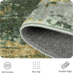 5x7 Area Rugs - Modern Abstract Washable Rug, Ultra Soft Non Slip Low Pile - Image 5