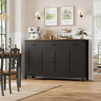 HORSTORS 55" Buffet Cabinet, Modern Farmhouse Sideboard Buffet - Image 4