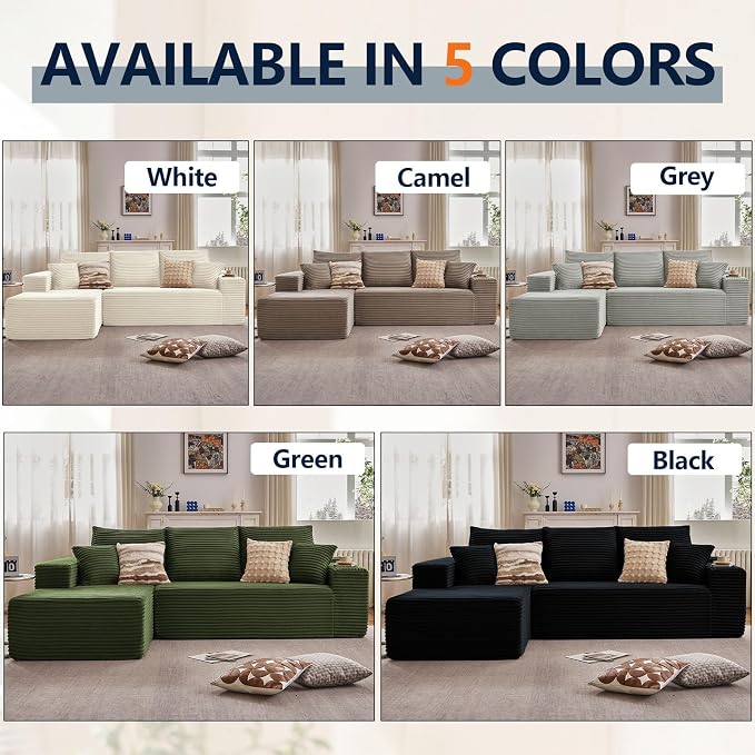 107.5" Cloud Sectional Couch - Image 7