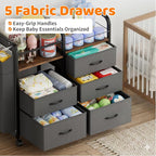 Baby Diaper Caddy Organizer Cart - Image 4
