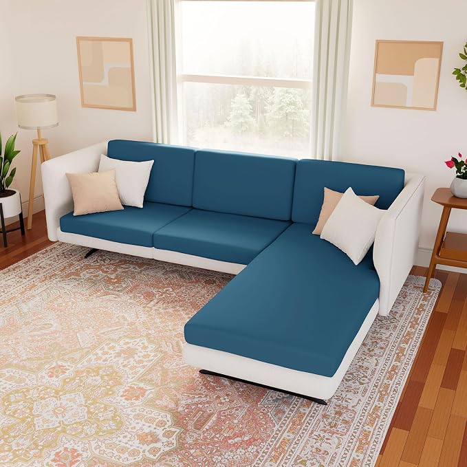 Waterproof Sectional Sofa Cushion Covers, L Shape Couch Slipcovers | L Shape - Image 2