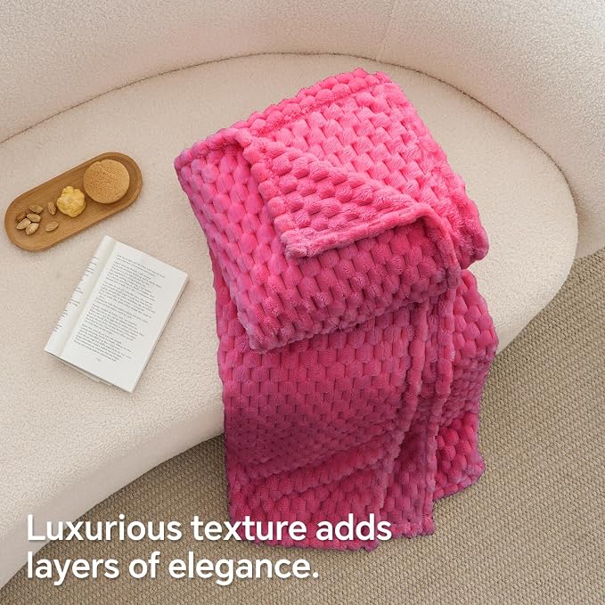 BEDELITE Hot Pink Throw Blanket - Image 6