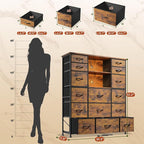 EnHomee 51" H Dresser with 15 Drawers Dresser - Image 3