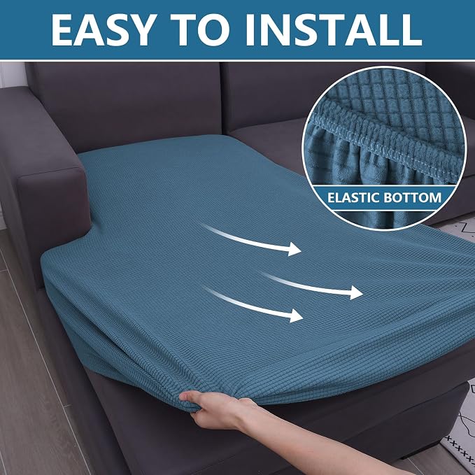 Waterproof Sectional Couch Covers, Non Slip Sofa Cushion Covers | L Shape - Image 8