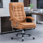 Executive Office Chair Adjustable Leather Chair High Back Swivel Office Desk - Image 2