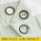 NICETOWN 100% Absolutely Blackout Linen Curtains - Image 6