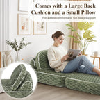 COLAMY Folding Sofa Bed, 3-in-1 Convertible Sleeper Chairs - Image 6