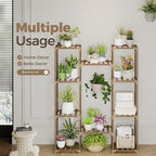 Bamworld Plant Stand Indoor Outdoor Hanging Shelf - Image 4
