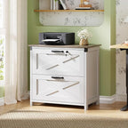DEVAISE 2 Drawer File Cabinet, Lateral Wood Filing Storage Cabinet - Image 2