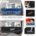 100% Waterproof Sectional Recliner Couch Covers - Image 6