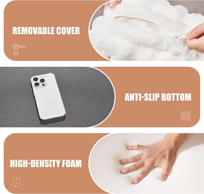 Hobestluk Rectangle Ottoman Memory Foam Footrest - Image 6