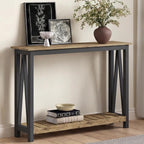 ChooChoo Farmhouse Console Table, Rustic Vintage Narrow Sofa Table - Image 4