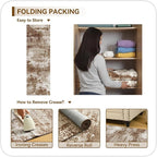 Brown Rug Runners for Hallways Kitchen Non Slip Washable 2x6 Entryway Runner - Image 7