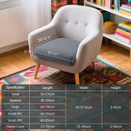 Hokway Stretch Couch Cushion Slipcovers Reversible Cushion Protector Slipcovers - Image 3