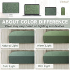 CALBODE 8Pcs Stretch Couch Cushion Covers, Water Resistant Outdoor Sofa Cuhsion - Image 5