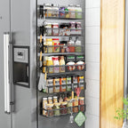 Aufworld Magnetic Spice Rack for Refrigerator, 6 Pack Magnetic Shelf, Fridge by Unknown