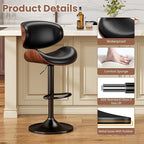 YaFiti Swivel Bar Stools Set of 2 - Image 6