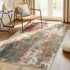 RELEANY Washable 3'x5' Abstract Area Rug by RELEANY