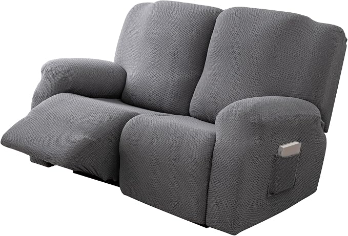 Genina Recliner Loveseat Covers, Stretch Reclining Sofa Covers, 2 Seater Couch - Image 8
