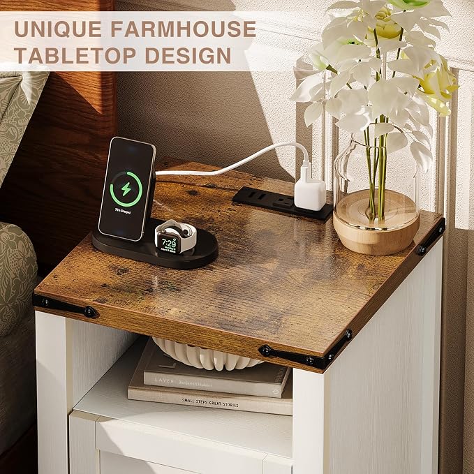 oneinmil 3-Piece Farmhouse Table Set Includes 31” Coffee Table and Side Tables - Image 7