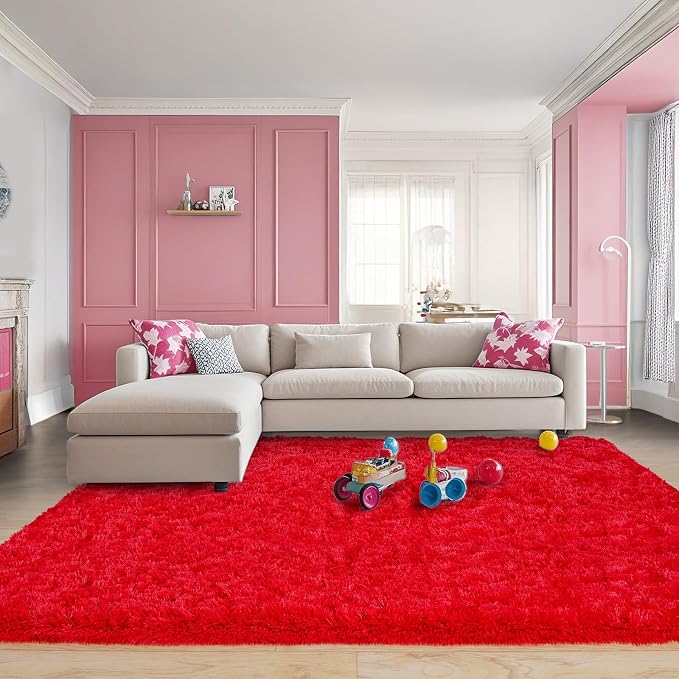 Pionblank 9x12 Area Rug for Living Room, Shag Large Rug for Bedroom - Image 7