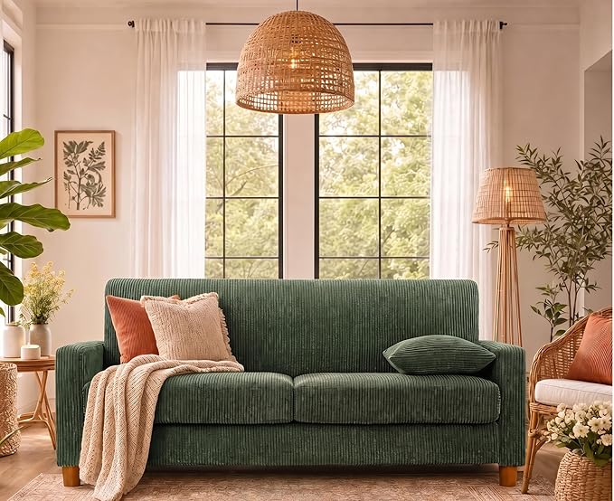 Kidirect 70in Corduroy Couch, Sofas by Kidirect