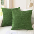 CaliTime Decorative Couch Throw Pillow Covers 26 X 26 Inches Forest Green | by CaliTime