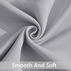 Yakamok Light Grey Room Darkening Curtains 84 inch Sliding Door Drapes | 1 - Image 5