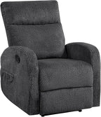 Lexicon Manual Recliner Chair, Textured Microfiber Reclining Chair, Wall Hugger - Image 11