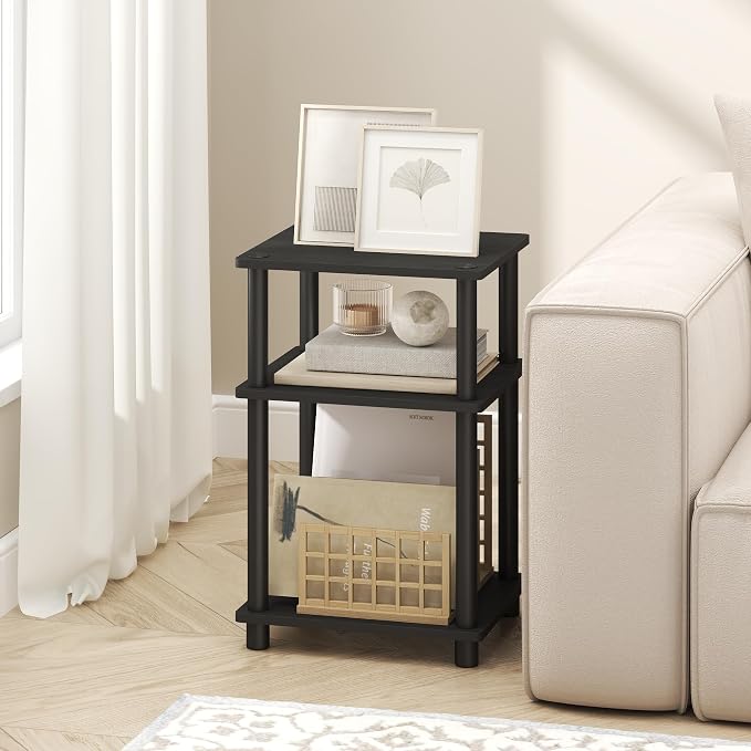 Furinno Turn-N-Tube Side Table, 3-Tier End Table - Image 2