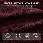 ANARACHON Leather Look Recliner Chair Covers, 4-Pieces Stretch Recliner Cover - Image 4
