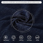 DREAMINGO Navy Blue Couch Cover Thick Chenille Couch Cover Blanket - Image 4