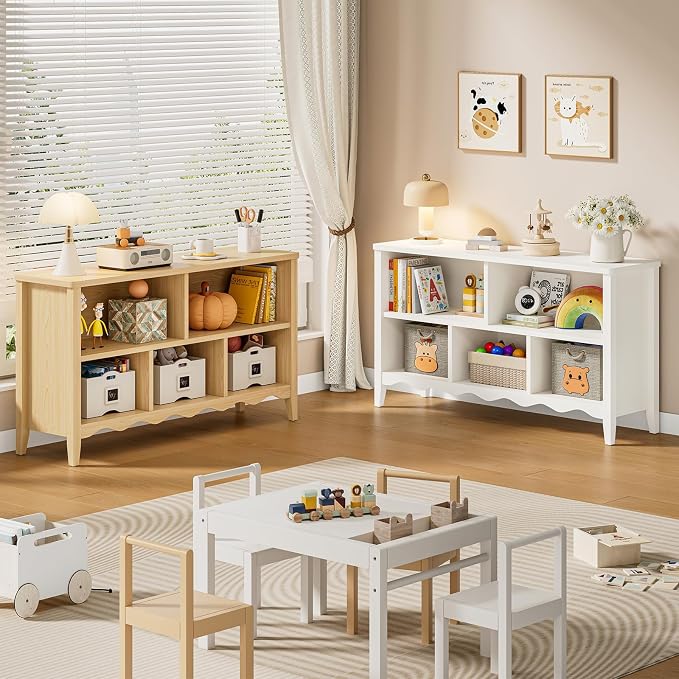 ONBRILL Montessori Shelf, 5 Cube Toy Storage Organizer - Image 7