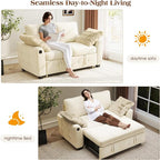 Ihanherry 59-inch Convertible Sofa Bed, Pull Out Sleeper - Image 3