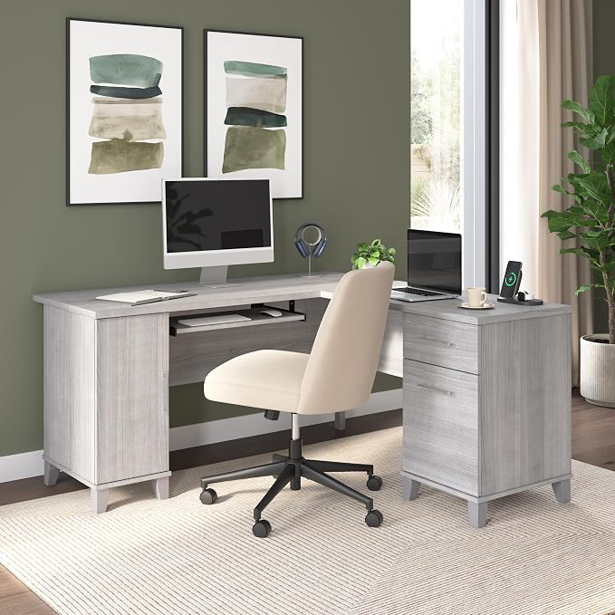 Bush Home 60-Inch L-Shaped Desk - Image 2