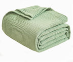 EMME Muslin Blankets for Adults Throw Blanket for Couch Breathable Gauze Soft - Image 7