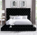 Furniture of America Sable Fabric Upholstered Step Up King-Size Platform Bed - Image 2