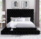 Furniture of America Sable Fabric Upholstered Step Up Queen-Size Platform Bed - Image 2