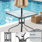 Arlopu 5 Piece Outdoor Patio Dining Set, Porch Furniture - Image 6