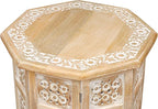 Side Tables– Hand Carved Vintage Boho Folding End Tables - Image 4