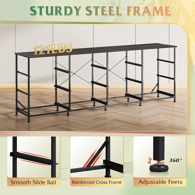 WLIVE 75.5'' Dresser for Bedroom, TV Stand for 85, 65 Inch TV, 12 Drawer Long - Image 6