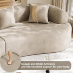 131" Oversized Sectional Sofa for Living Room, Modern Luxury Plush Chenille - Image 7
