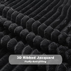NEWCOSPLAY Fleece Ribbed Cozy Twin Blanket - Image 7