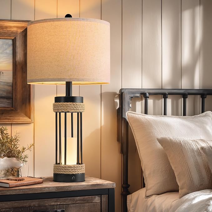 OYEARS 25" Table Lamps Set of 2 - Image 2