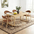 DUMOS Dining Chairs Set of 2, Linen Fabric Upholstered Kitchen Side Chairs - Image 7