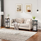 HOOBRO Set of 2 Small Round Side Tables - Image 2